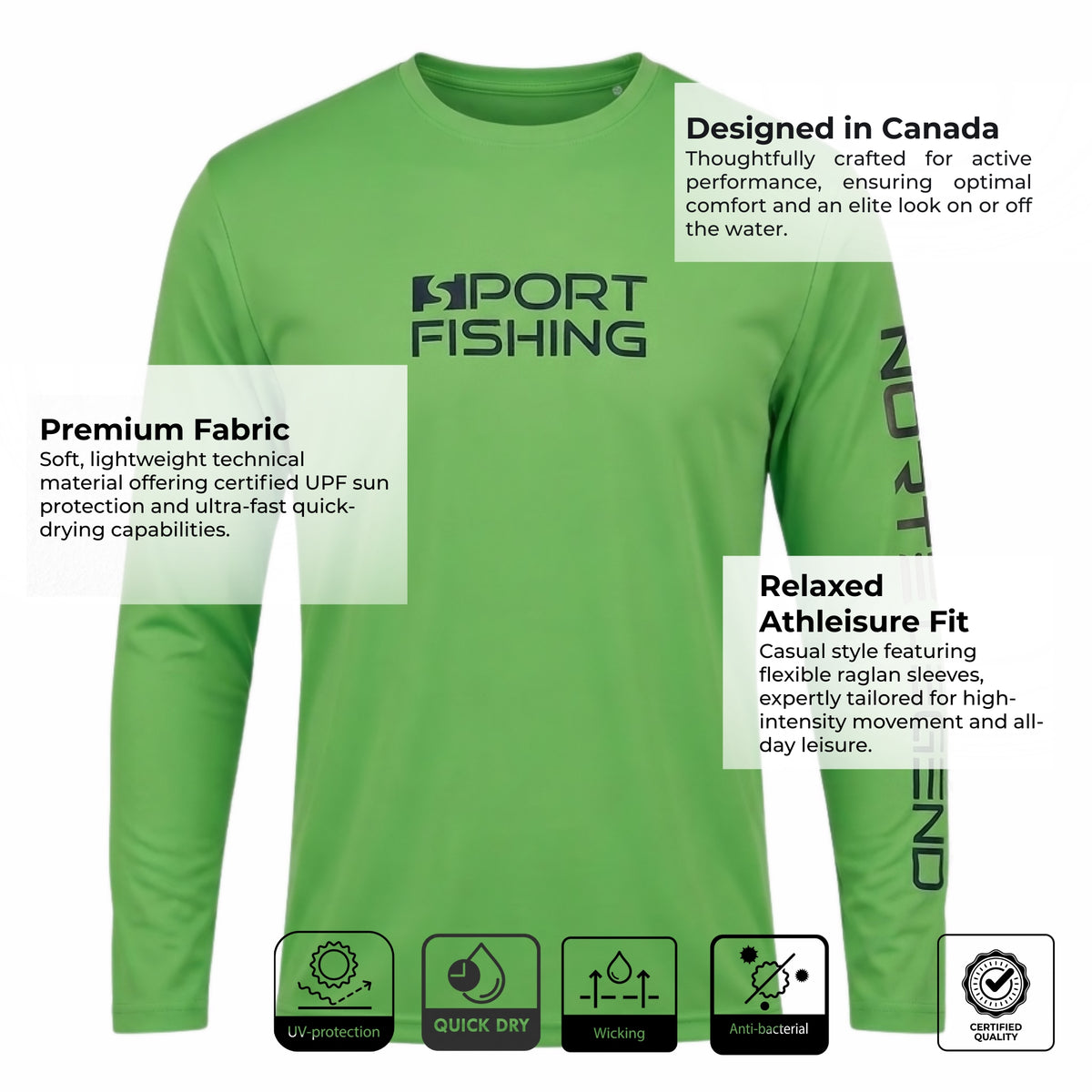 Men's Sport Fishing Performance Sun Shirt - NORTE OUTDOORS