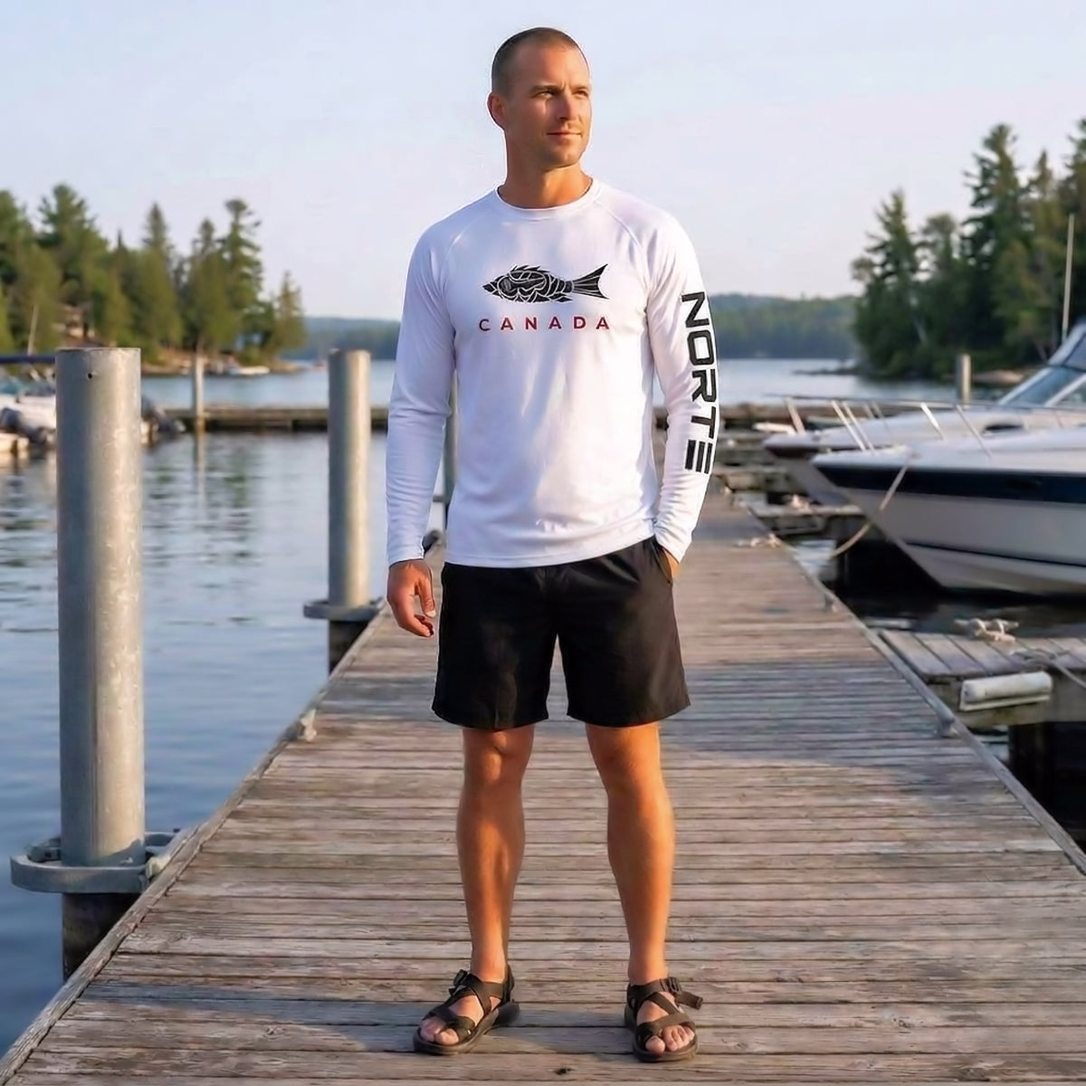 Men's Canada Heritage Performance Sun Shirt - NORTE OUTDOORS
