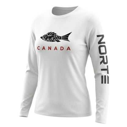 Women's Canada Heritage Performance Sun Shirt - NORTE OUTDOORS