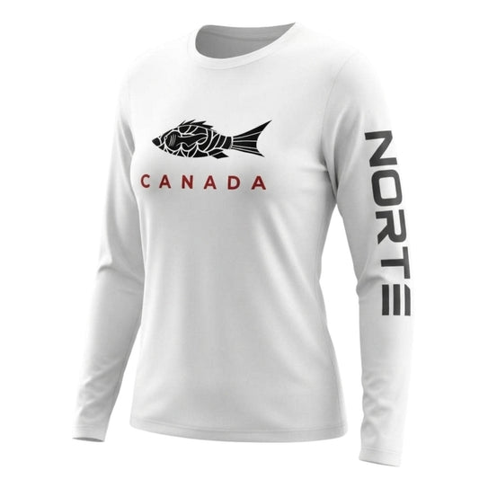 Women's Canada Heritage Performance Sun Shirt - NORTE OUTDOORS