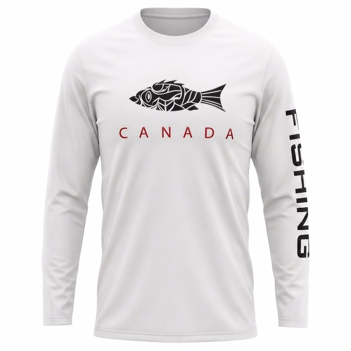 Show your pride on the water with the Norte Canada Edition Fishing Shirt. A sun-safe, long sleeve rash guard designed for comfort and lake day adventures.