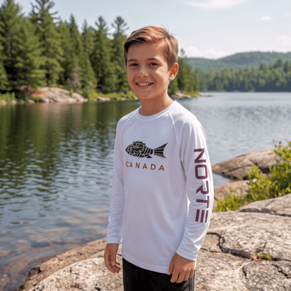 Youth Canada Heritage Performance Sun Shirt - NORTE OUTDOORS