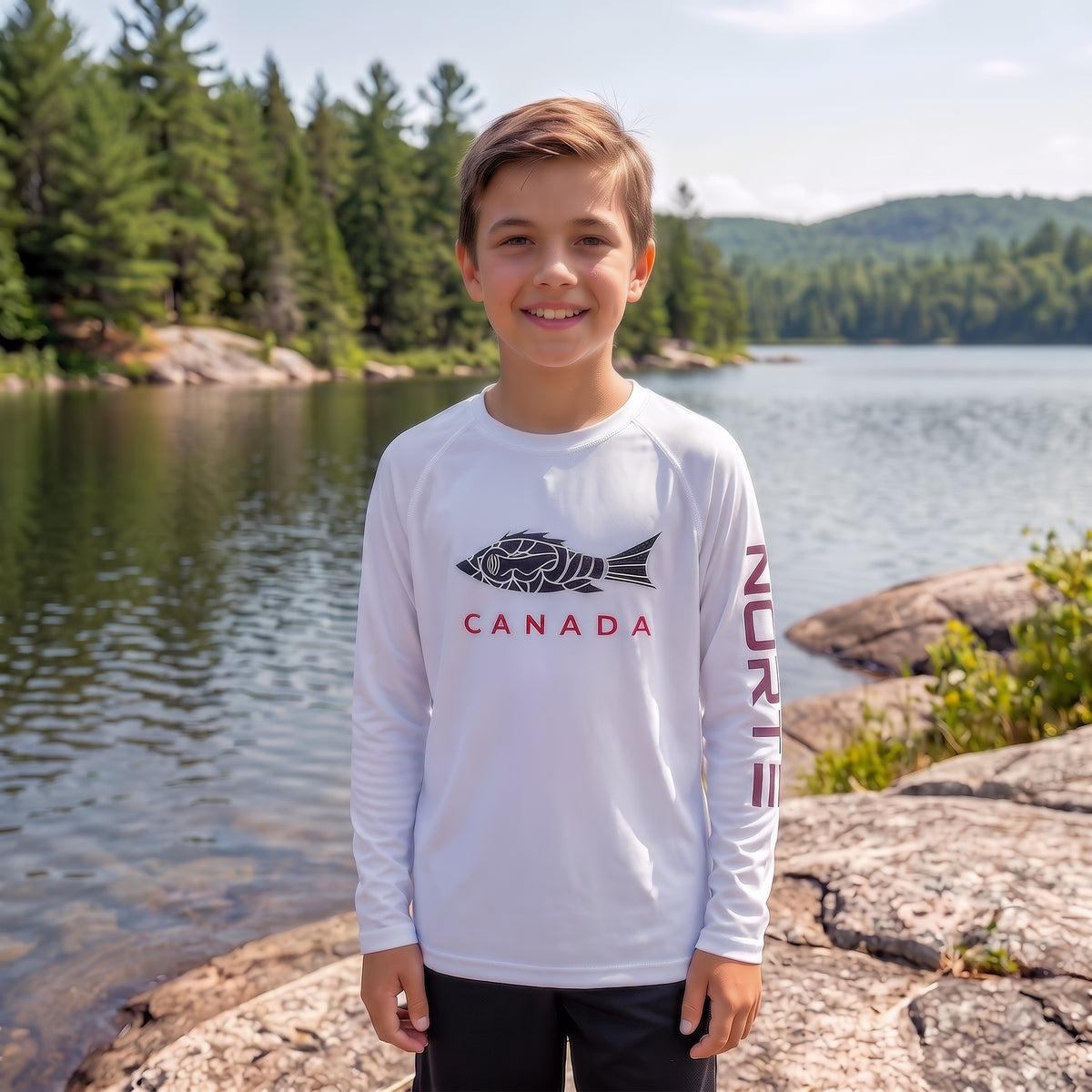 Youth Canada Heritage Performance Sun Shirt - NORTE OUTDOORS